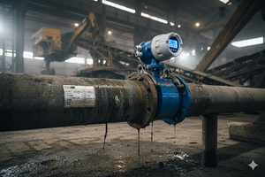 Alta precisão integrada Modbus medidor de vazão eletromagnético Intelligent Digital Display Liquid Flow Sensor Aço RS485 DN10-300 - Product Image 6