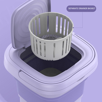 Mini Machine à Laver Pliante Portable pour Maison, Dortoir Étudiant, Sous-Vêtements et Chaussettes – Seau de Lavage Compact