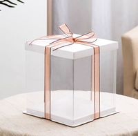 Petites boîtes de gâteau de mariage transparent clair haut efficace pour vous