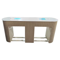 Ensemble table et chaise de manucure moderne et durable, table à ongles professionnelle en tissu avec aspirateur pour salon de manucure