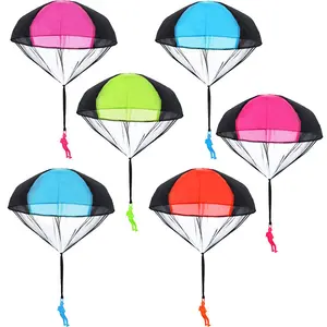 Hand Throwing Mini Soldier Parachute Funny Toy Kid Outdoor Game Play Educational Toys Fly Parachute