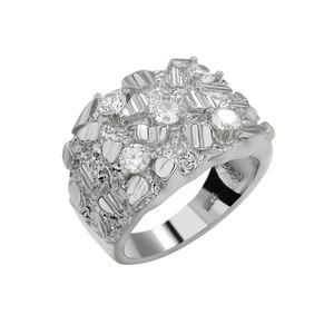 Anelli Hip Hop di Alta Qualità Direttamente dalla Fabbrica, Design Classico Quadrato Placcato Oro 10k <span class=keywords><strong>14k</strong></span> per Uomo - Product Image 4