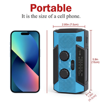AM FM Solar Hand Crank 5000mAh Phone Charger LED Flashlight SOS Alarm Portable Hiking Disaster Survival Radio