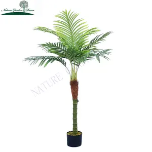 Outdoor Realistic King Areca Tree Livingroom Kitchen Artificial Coconut Palm Trees