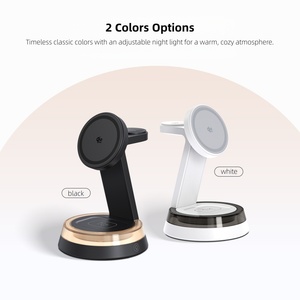 Chargeur sans fil magnétique 3 en 1, station de charge sans fil 25W pour iPhone, série IWatch/AirPods, charge rapide avec LED - Product Image 6