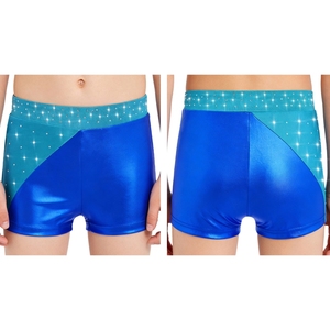 6-16 Kids Girls <b>Dance</b> Costume Toddler Gymnastics <b>Dance</b> Shorts Metallic Shorts For Practice Performance Competition Latin <b>Dance</b> - Product Image 2