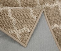 Tapis en polypropylène tufté avec envers en latex antidérapant, lavable en machine, pour la maison