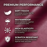 Cuir synthétique PU souple 0,7 mm résistant à l'usure, respectueux de la peau, imperméable, anti-taches, facile à nettoyer, prix usine