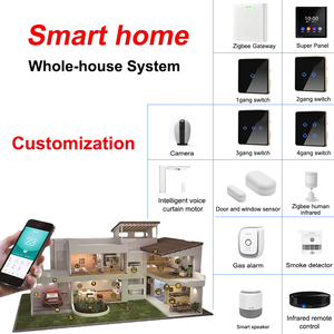 Toàn bộ ngôi nhà thông minh hệ thống điều khiển với Rèm Cửa điện ZigBee và Wifi tường chuyển đổi Graffiti Phong Cách - Product Image 3