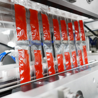 Machine d'emballage automatique multi-voies à 4 côtés pour sachets de ketchup, machine d'emballage pour vinaigrette et mayonnaise à 8 voies