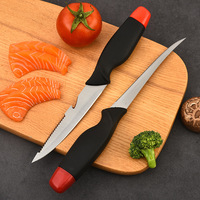 Couteau de boucher et de poisson multi-usage en acier inoxydable à lame tranchante pour l'extérieur, équipement de pêche, vente en gros du fabricant, fabriqué en Chine