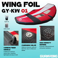 Ensemble de 3 équipements de sports nautiques populaires : Planche de surf gonflable, Wing Foil, Hydrofoil, Kitesurf, Wingfoil, Windsurf, Ensemble de jeux aquatiques à vendre