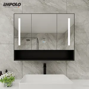 맞춤형 미러 제조 현대 벽 마운트 스마트 욕실 거울 캐비닛 라이트