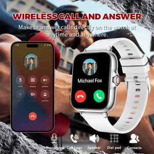 Montre connectée GT2 pour le sport, écran carré IPS <span class=keywords><strong>Android</strong></span>, surveillance de la fréquence cardiaque, appels, comptage des <span class=keywords><strong>pas</strong></span>, prise de photos, réseaux sociaux - Product Image 1