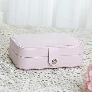 Estuche de Viaje Cuadrado para Joyas, Mini Organizador de Almacenamiento Portátil, Caja de Exhibición para Anillos, Aretes y Collares - Product Image 5