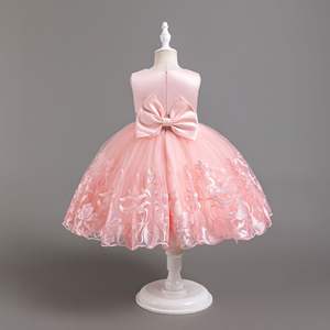 Robe <span class=keywords><strong>de</strong></span> princesse <span class=keywords><strong>rose</strong></span> pour filles, robe <span class=keywords><strong>de</strong></span> bal à sequins, taille cintrée, en <span class=keywords><strong>gaze</strong></span> bouffante, robe <span class=keywords><strong>de</strong></span> fête d'anniversaire pour enfants - Product Image 2