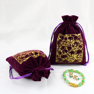 Bolsas de Joyería de Lujo con Logotipo Personalizado, Bolsas de Regalo de Terciopelo con Cordón, Bolsas de Embalaje para Joyería, Bolsa de Gamuza para Pulseras, Pendientes y Collares - Product Image 6