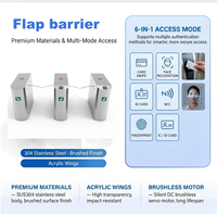 Sistema de Control de Acceso con Barrera de Seguridad, Torniquete, Reconocimiento Facial y RFID para Oficina, Escuela, Fábrica, con Garantía CE