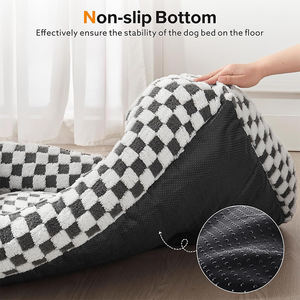 SUREAL ALHOME Nettes modernes Welpen-Haustier bett Rechteck Ortho pä disches Hundes ofa Bett Unterstützen des Schaum-Haustier-Couch bett mit wasch barem Bezug - Product Image 6
