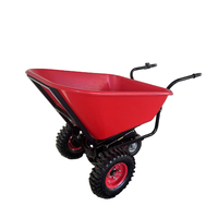 Brouette agricole à 3 roues, mini-dumper de chantier pour ciment, chariot à main, benne basculante pour déchets, brouette électrique
