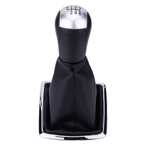 Ford Car Gear <b>Knob</b> Leather 5 Speed 6 Speed <b>Shift</b> <b>Knob</b> Ergonomic Design For Manual Transmission Vehicles - Product Image 1
