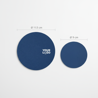 Sous-verres jetables 100 % coton, style moderne, diamètre 11,5 cm, personnalisables avec logo et couleur sur mesure pour hôtels et restaurants