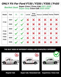 Coprisedili in Pelle per Pickup Fuoristrada, per <span class=keywords><strong>Ford</strong></span> F150 2025, Coprisedili XL XLT, Coprisedili per Auto di Lusso, Interni Auto di Prestigio - Product Image 2