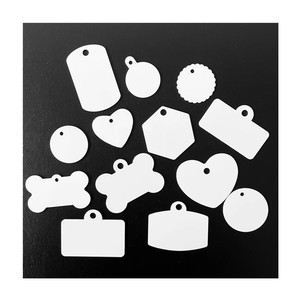 Placas de identificación de aluminio <span class=keywords><strong>para</strong></span> mascotas, insignias de identificación <span class=keywords><strong>para</strong></span> perro, <span class=keywords><strong>sublimadas</strong></span>, personalizadas, de Metal, en blanco - Product Image 4