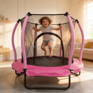 Trampolín Zoshine de 55'' de Alta Calidad para Niños, Uso Doméstico, Trampolín Infantil para Saltar en Interiores con Red de Seguridad - Product Image 1
