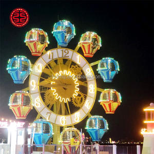 Grande roue de parc d'attractions à prix abordable, <span class=keywords><strong>40</strong></span> places, 12 <span class=keywords><strong>m</strong></span>, pour enfants, avec lanterne horloge, à vendre - Product Image 3