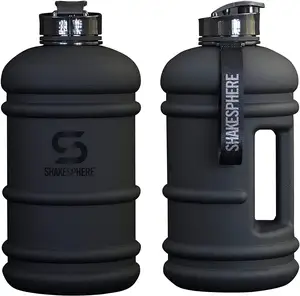 2,2 l große Wasser flasche spülmaschinen fest BPA Free Drinking Half Gallon Water Jug Force Grün für Fitness Fitness Workout Sport Wandern
