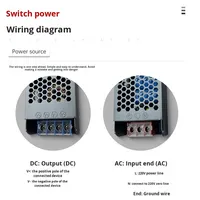 Transformateur étanche 220V vers 12V pour éclairage LED domestique, alimentation à découpage pour bande lumineuse linéaire 60-400W, sortie unique