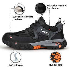 GUYISA High Quality Safety <strong>Shoes</strong> Lightweight Outdoor Work <strong>Woodland</strong> <strong>Men</strong> Casual Safety <strong>Shoes</strong> - Product Image 2