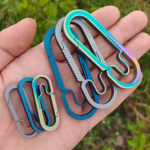 Móc Chìa Khóa Titan 4Cm 1.57Inch <span class=keywords><strong>EDC</strong></span> Trọng Lượng Nhẹ Chất Lượng Cao - Product Image 6