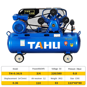 Máy nén công nghiệp Tahu loại máy nén khí di động 110L 3000W 4HP 220V 0.36/8-110l - Product Image 6