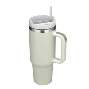 Customized 40 Oz Insulated Auto Travel Thermal Iced Coffee Mug <b>Tumbler</b> With <b>Lid</b> <b>and</b> Bpa Free <b>Straw</b> - Product Image 2