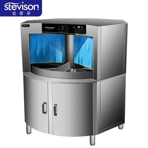 เครื่องล้างจานเชิงพาณิชย์ Stevison รุ่น SDFDL-XZ 10000W+ สแตนเลส 304 พร้อมระบบล้างอัตโนมัติ อบแห้งด้วยลมร้อน ความจุ 3000 ชิ้น/ชั่วโมง - Product Image 2