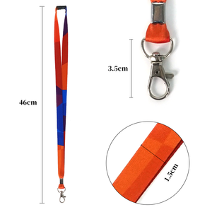 Hot Sale High Quality Customized Sublimation Printing <b>Polyester</b> Neck <b>Lanyard</b> Keychain <b>Lanyards</b> for Office and Events - Product Image 3