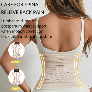 <span class=keywords><strong>Corset</strong></span> personnalisable à double bretelles pour femmes <span class=keywords><strong>gaine</strong></span> amincissante ventre plat en latex <span class=keywords><strong>gaine</strong></span> colombienne post-partum <span class=keywords><strong>gaine</strong></span> enveloppante pour la taille - Product Image 3