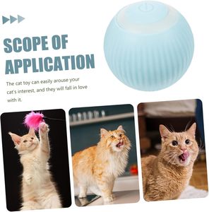 Intelligent Automatic Simple Rolling Ball Cat & Dog Toy TPR Material Self-Hi Anti-Boring <b>Bite</b>-Resistant Dust-Free - Product Image 1