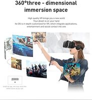Casque VR avec Télécommande Lunettes 3D Casque de Réalité Virtuelle pour Jeux & Films 3D Système de Soin Oculaire VR