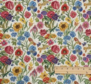 Tissu d'ameublement imprimé floral sur toute la surface au mètre – Textile botanique élégant pour canapé, chaise, coussin, rideaux et décoration intérieure - Product Image 4