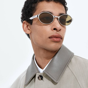 Gafas de Sol Bottega BV con Marco Metálico Ovalado, Protección UV, Gafas de Moda para Hombre y Mujer, para Conducir al Aire Libre, Uso Diario, Veneta - Product Image 2