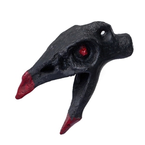 Sifflet Céramique Crâne de Corbeau hurlant, Générateur de Bruit Horreur Aztec, Ornement Pendentif Gothique pour Fête d'Halloween et Ambiance Surnaturelle - Product Image 2
