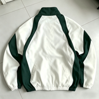 Blouson Bomber Homme Grande Taille Vintage Sportif en Toile à Col Montant Brodé Style Aviateur – Collection Printemps Haute Qualité