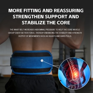 <span class=keywords><strong>Ceinture</strong></span> de musculation robuste <span class=keywords><strong>pour</strong></span> squats et soulevés de terre, soutien lombaire ergonomique avec rembourrage absorbant les chocs - Product Image 2