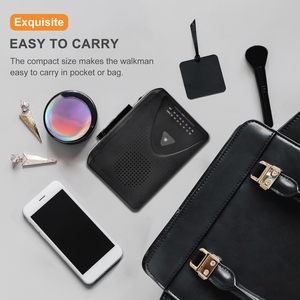 Walkman personnel portable <span class=keywords><strong>Lecteur</strong></span> de <span class=keywords><strong>cassettes</strong></span> AM/FM avec prise casque 3.5mm Accessoire audio et vidéo - Product Image 4