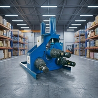Machine à fabriquer des cônes en acier rapide avec trois rouleaux hydrauliques