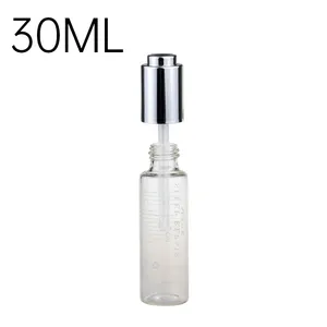 Hot Sale Oil Tube Glass Bottle 1oz 30ml With Push Button Dropper For Essential Oil 100% Recyclable