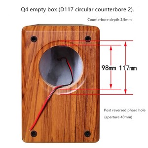 Y-070 Loa tần số đầy đủ 4 inch hộp rỗng âm thanh thụ động Vỏ loa siêu trầm hộp rỗng Tự làm vỏ loa gỗ Hifi - Product Image 4